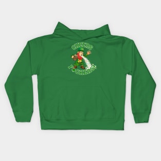 Cheers F ckers Leprechaun Puke Kids Hoodie